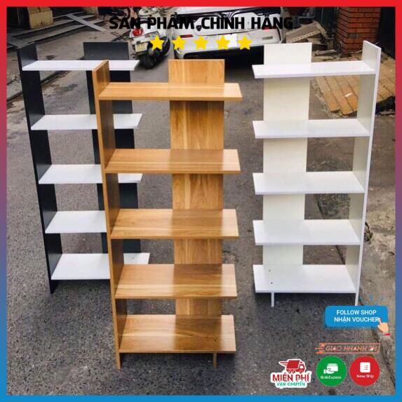 Kệ góc tường 5 tầng, màu gỗ hiện đại chất gỗ MDF, dễ dàng lắp ráp giảm giá đến 50%