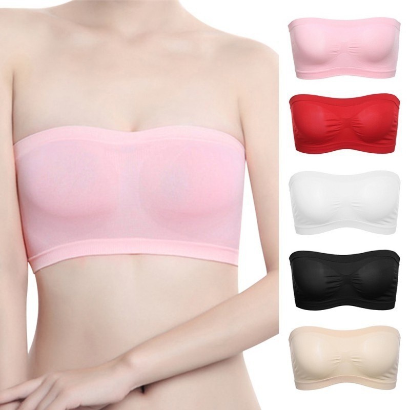 Áo ngực ống có mút đệm êm ái với thiết kế lỗ thoáng khí sau lưng thoải mái cho nữ | BigBuy360 - bigbuy360.vn