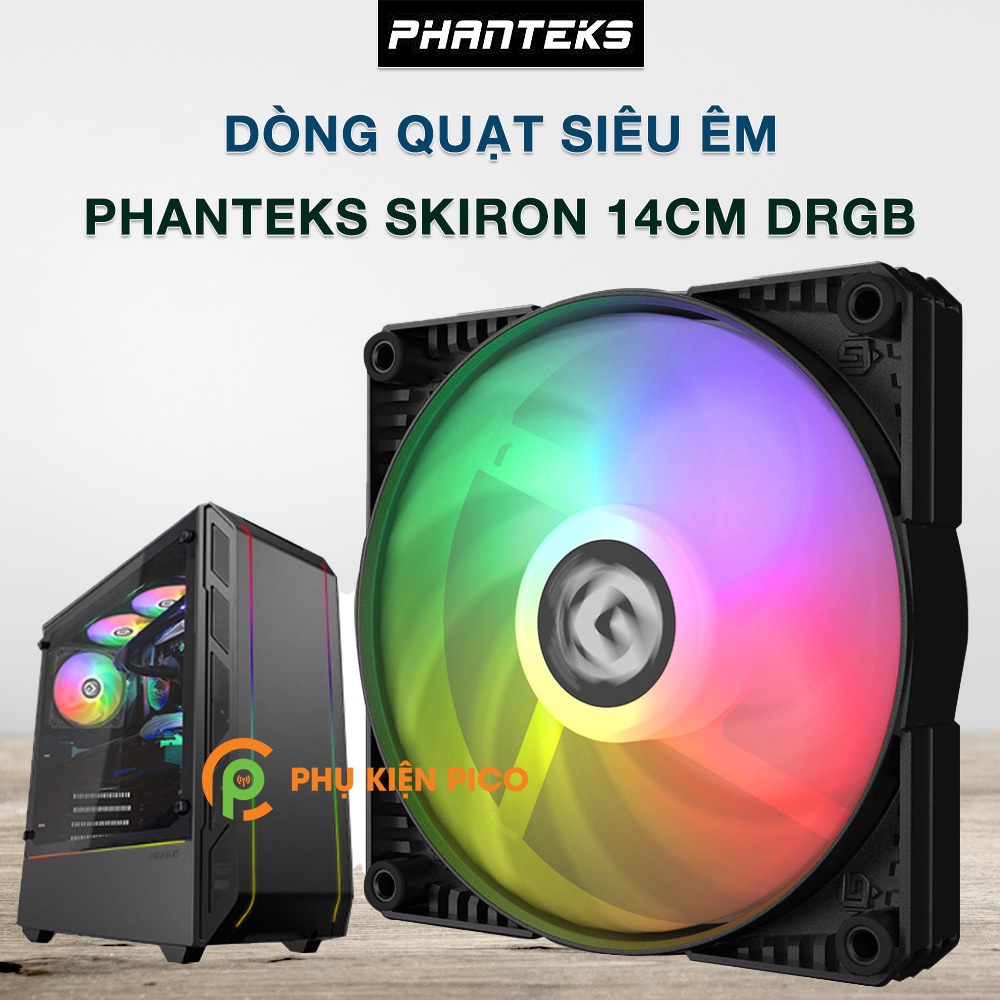 Quạt tản nhiệt case máy tính PHANTEKS Metallic Gear Skiron DRGB 140mm - Quạt case Phanteks DRGB