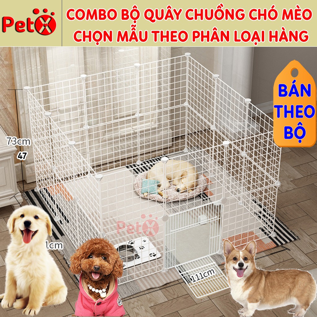 Quây chuồng chó mèo lắp ghép nuôi thú cưng sơn tĩnh điện giá rẻ-10