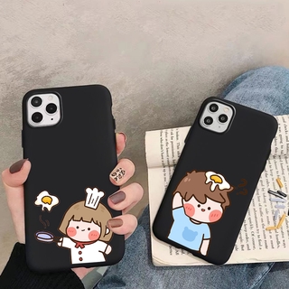 Ốp điện thoại nhám phong cách cặp đôi dòng 2 thích hợp cho iPhone 12 11 XS Pro Max Mini X XR 8 7 6 6S Plus 5S 5 SE 2020
