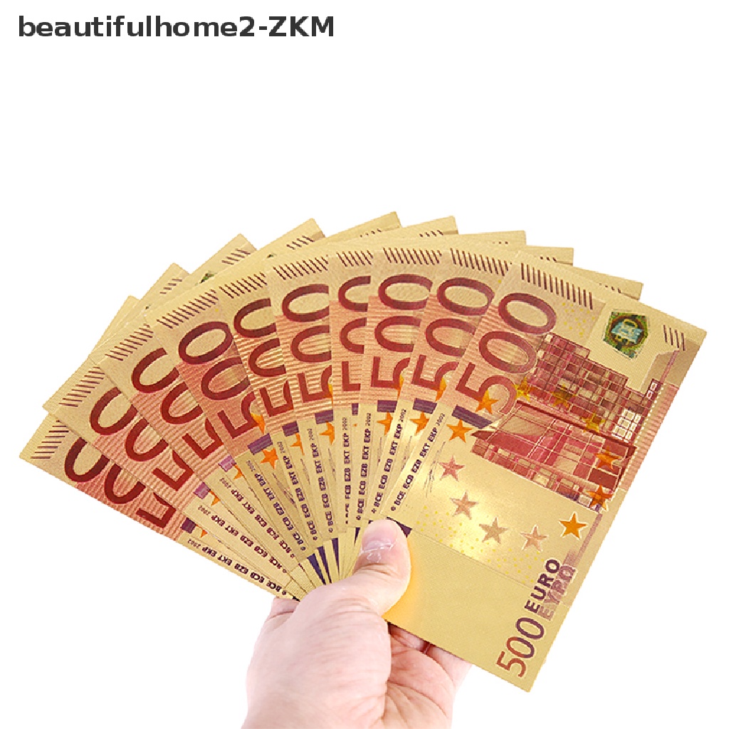 1 Đồng Tiền Giấy Màu Vàng Kỉ Niệm EU 2