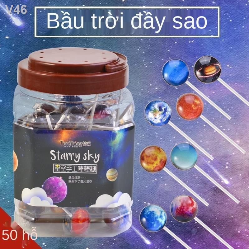 ✺☒Net Red Starry Snacks Sáng tạo Kẹo mút Hương vị Hành tinh Dễ thương Halloween
