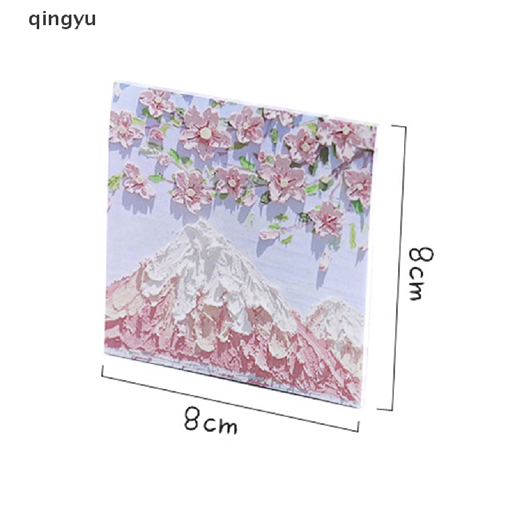 Set 90 Tờ Giấy Ghi Chú Họa Tiết Tranh Sơn Dầu Phong Cảnh