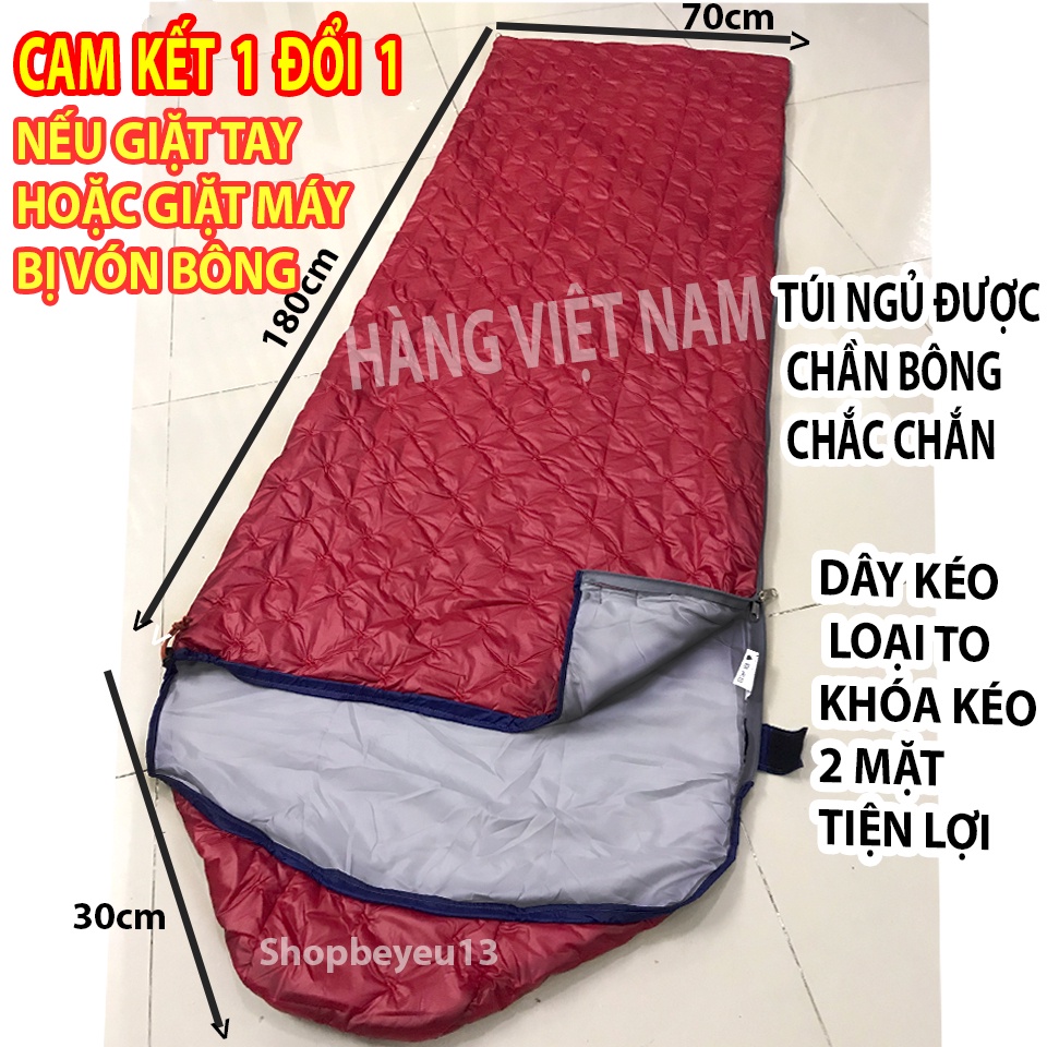 Túi ngủ văn phòng,dã ngoại gấp gọn loại 1 giữ ấm tốt