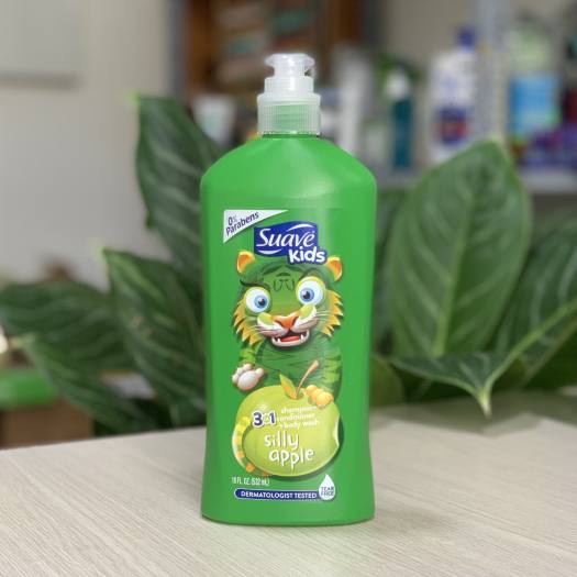 Sữa tắm gội cho bé SUAVE Kid 3 trong 1 dầu gội trẻ em Watermelon Wonder 532ml