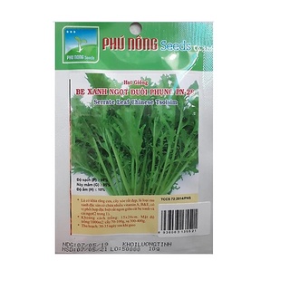 Hạt giống cải đuôi phụng Phú Nông - Gói 10 Gram