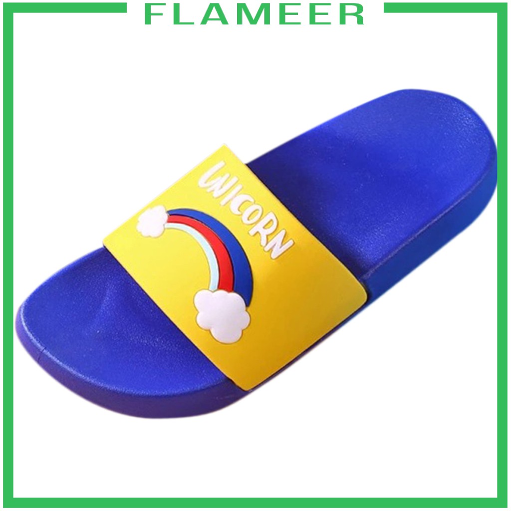 [FLAMEER] Kids Boys Girls Rainbow Slippers Soft Comfortable Parent Child Slippers