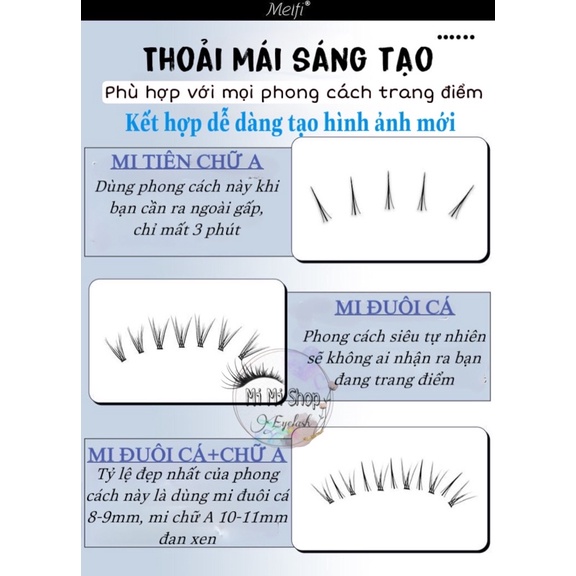 Lông mi giả các loại siêu mềm mại tự nhiên, chất lượng cao cấp