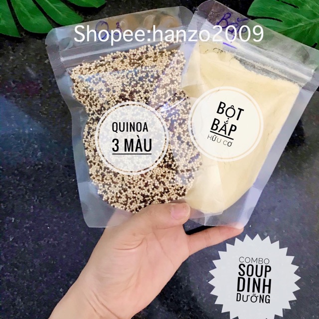 Combo nấu soup quinoa cho bé Quinoa/bột bắp