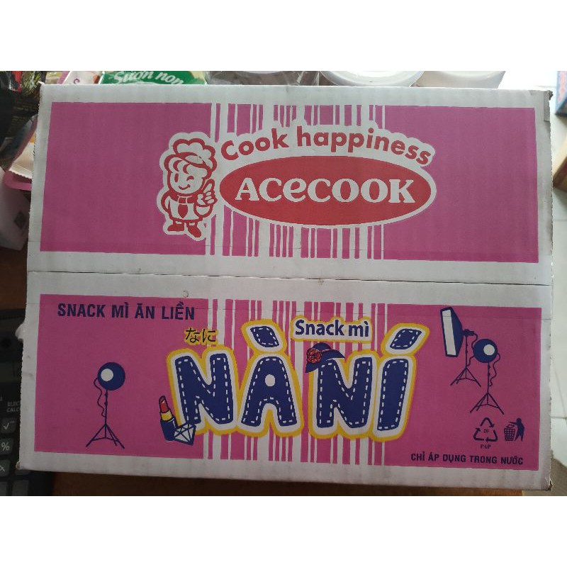 Snack mì ăn liền Nà Ní mì trẻ em hương vị phô mai - hương vị trứng muối - thơm ngon giòn rụm 52g sản phẩm của Acecook | BigBuy360 - bigbuy360.vn