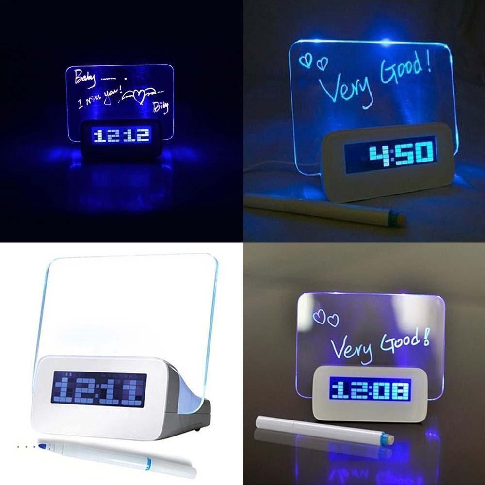 Đồng Hồ LED Huỳnh Quang Báo Thức