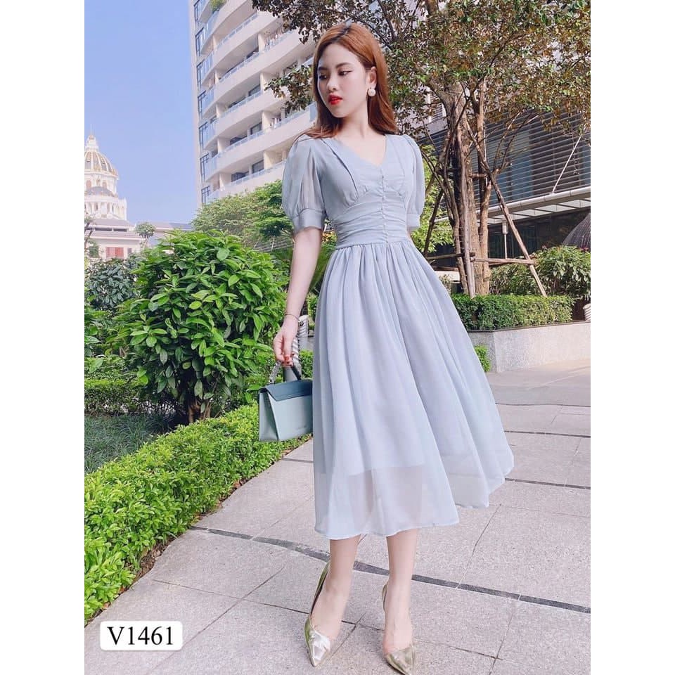 [SALE LỖ VỐN KHÔNG ĐỔI TRẢ]Đầm maxi cổ V sang chảnh V1461_Zin Boutique [Kèm ảnh thật] | BigBuy360 - bigbuy360.vn