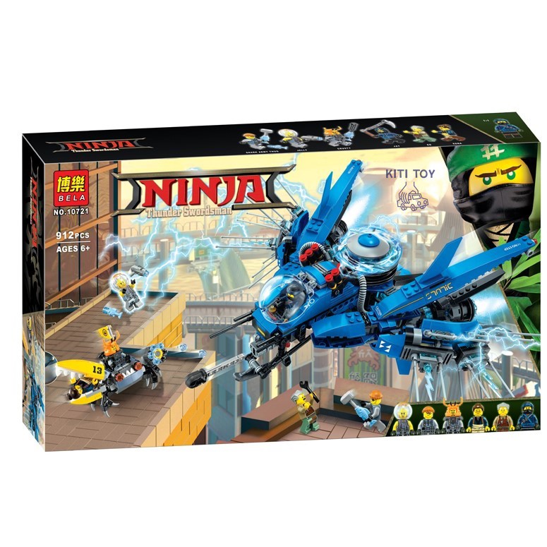 Lắp ráp Ninjago Bela 10721 Chiến cơ Jet Lightning của ninja Jay