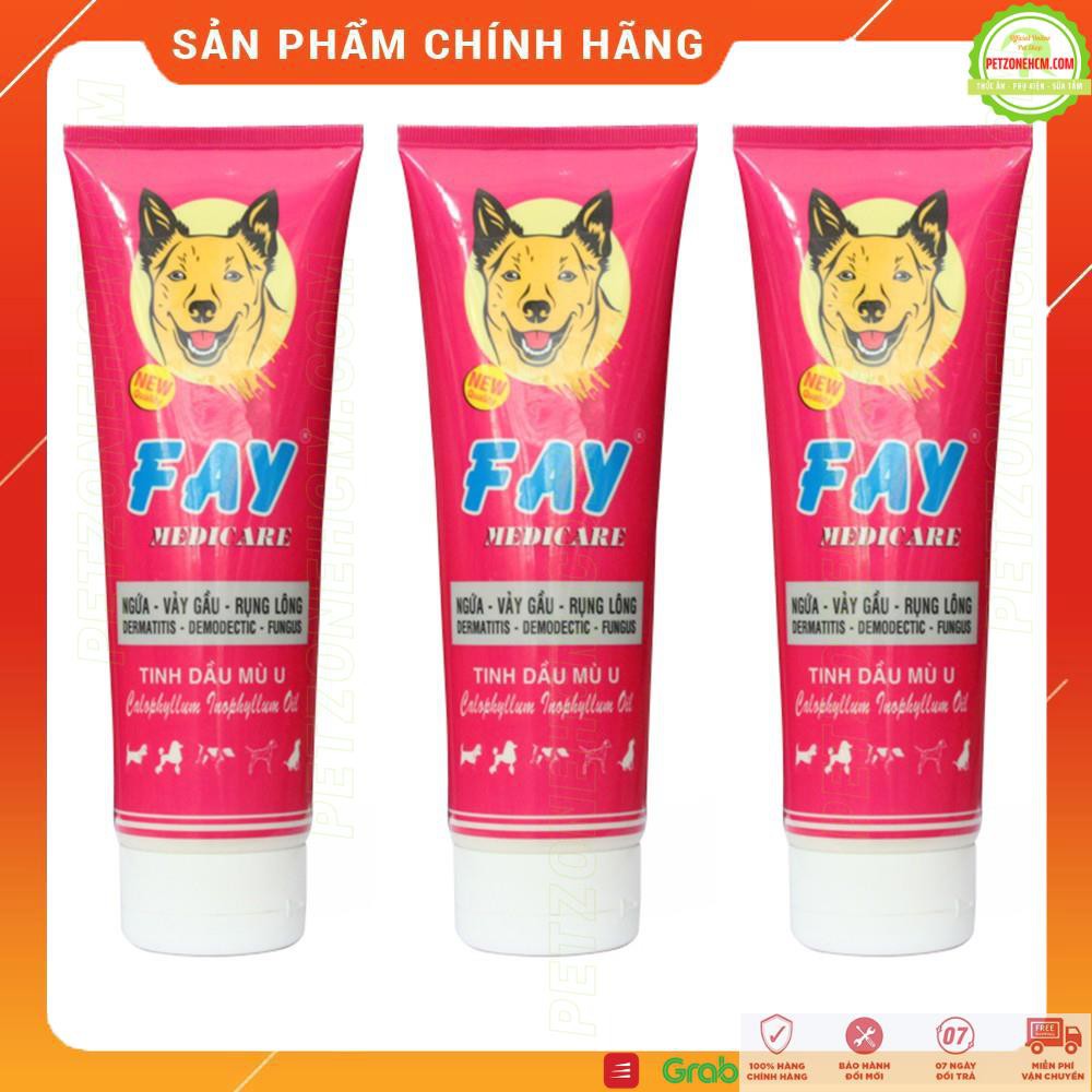 Sữa Tắm Fay MEDICARE 285ml chứa  tinh dầu mù u hỗ trợ điều trị ngứa vảy gầu nấm da ghẻ xà mâu rụng lông chó mèo cún miu