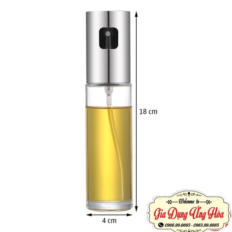 Bình Xịt Dầu Ăn Thủy Tinh, Chai Xịt Dầu Ăn Phun Sương Dùng Cho Nồi Chiên