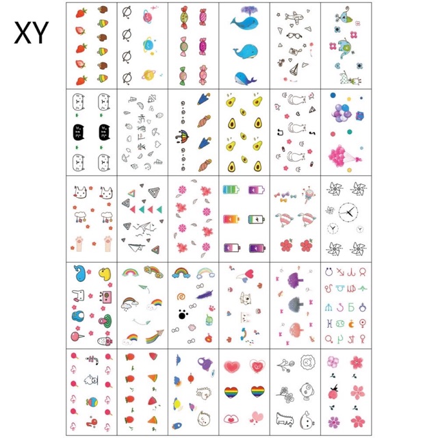 Miếng dán tatoo hình dễ thương