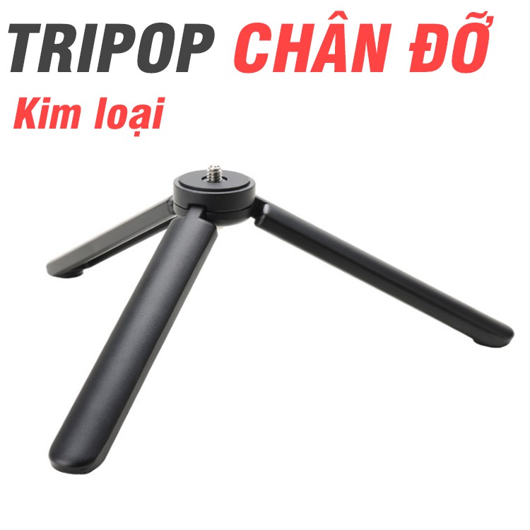 Chân đỡ Tripod bằng kim loại 3 chân dùng cho máy ảnh điện thoại gimbal