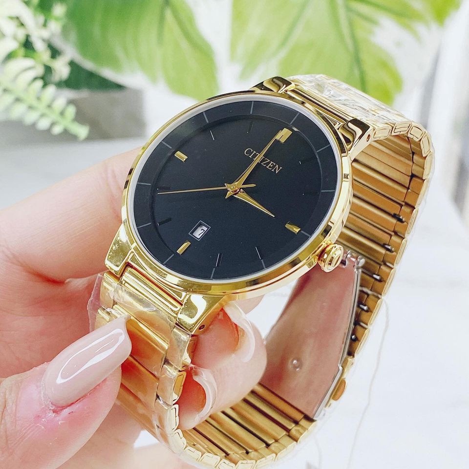 Đồng hồ đôi nam nữ dây thép Citizen BI5012 53E và EU6012 58E