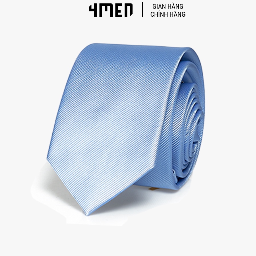 Cà vạt nam công sở 4MEN CV014 nhiều màu trơn, bản 6cm, cao cấp, lịch lãm