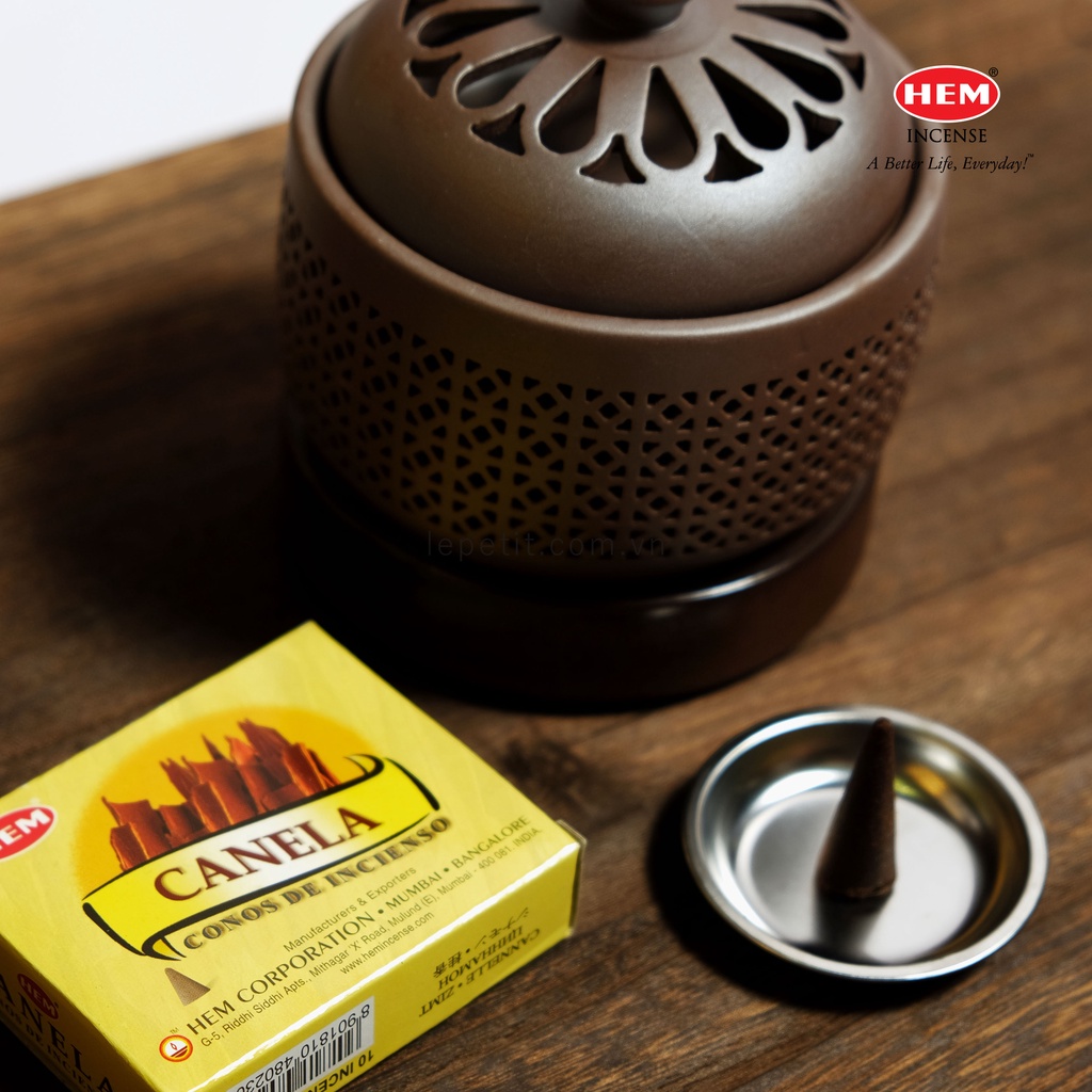 Nhang nụ nón cao cấp HEM Ấn Độ giúp thanh lọc không gian, thu hút tài lộc, mang lại năng lượng tích cực - Hộp 10 nụ