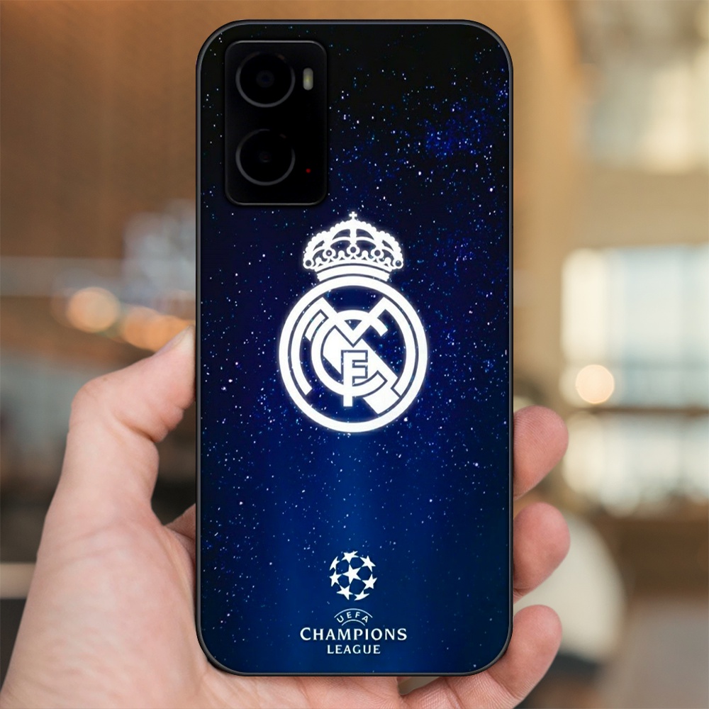 Ốp lưng Oppo A76 viền đen in hình Real Madrid
