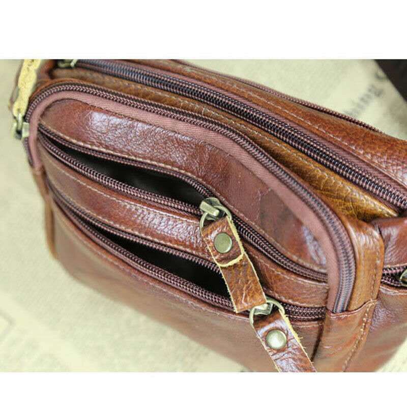 Túi đeo bao tử nam- Túi đeo hông da bò nhiều ngăn cao cấp