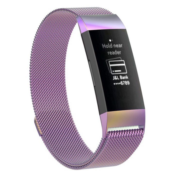 Sale 69% Dây Đeo Inox Milanese Cho Đồng Hồ Thông Minh Fitbit Charge 3, Rose Gold,Small Giá gốc 248000đ- 15F44