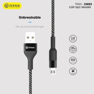 CÁP SẠC MICRO USB TITAN CM23