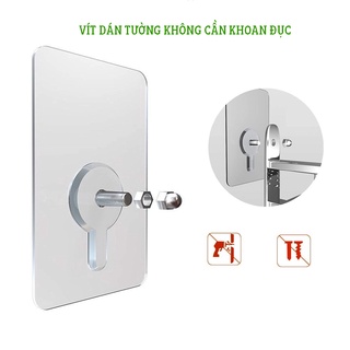 Miếng Dán Tường Ốc Vít, Vít Dán Tường Cường Lực Giúp Gắn Giá Kệ Không Cần Khoan Tường.