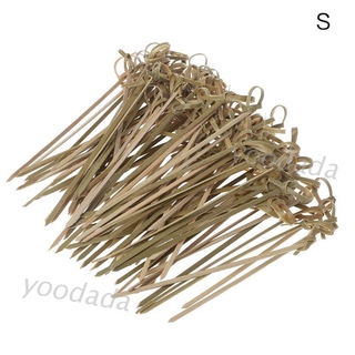 Set 100 Ghim Trang Trí Bánh Bằng Tre Đan Độc Đáo Tiện Dụng