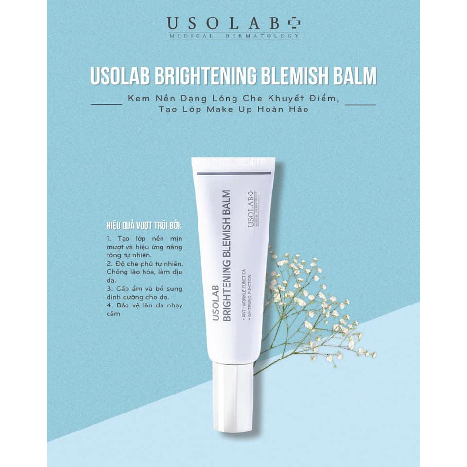 [Usolab] Kem nền nâng tone dạng lỏng BB Usolab Brightening Blemish Balm