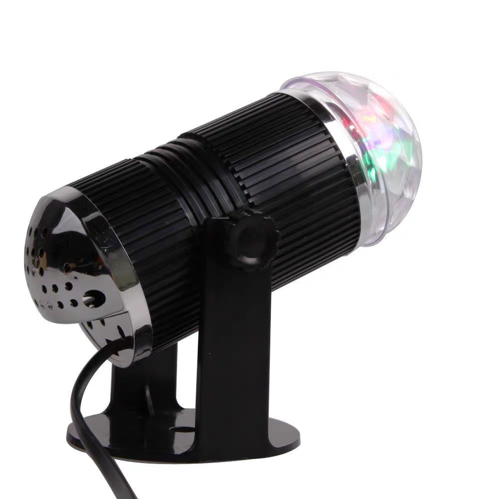 Đèn Led Xoay 7 Màu Trụ Cảm Biến Âm Thanh Chóp Theo Nhạc - Đèn Bay Sân Khấu Phòng Bar Phòng Karaoke Vũ Trường