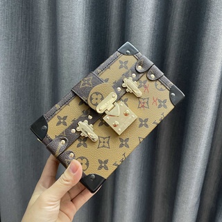 Túi lv cốp vuông size 20 kèm dây da đeo chéo