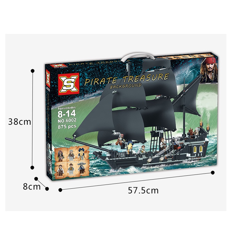 Đồ chơi xếp hình trẻ em lego, đồ chơi lắp ráp thuyền hải tặc