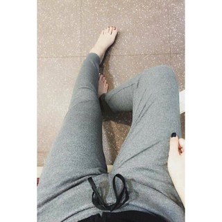 Quần Jogger len tăm Đen&Ghi&Xám-3 Size:S/M/L