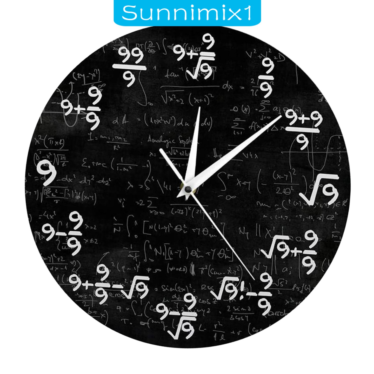 Đồng Hồ Treo Tường Toán Học 9 "sunnimix1