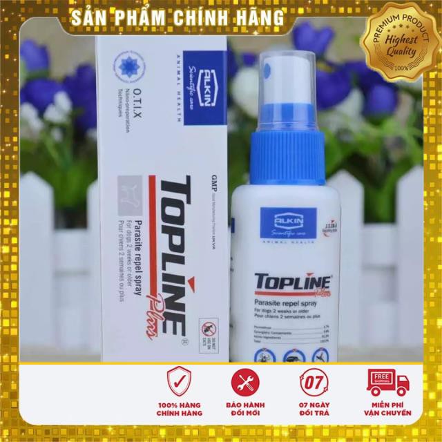 Xịt thuốc Alkin Tapline Thuốc diệt ve bọ chét cho chó mèo