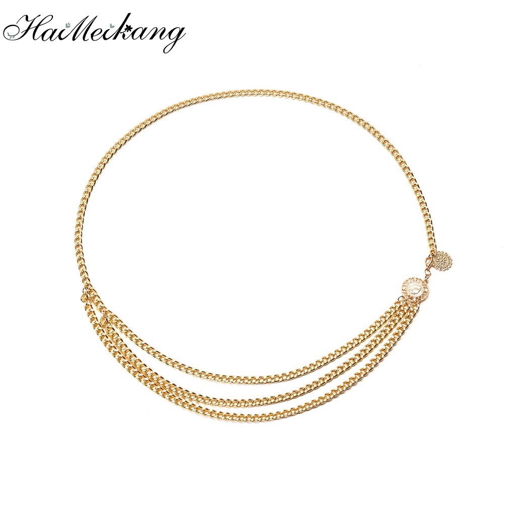 Haimeikang Dây đai xích kim loại có thể điều chỉnh thu hẹp đầy phong cách