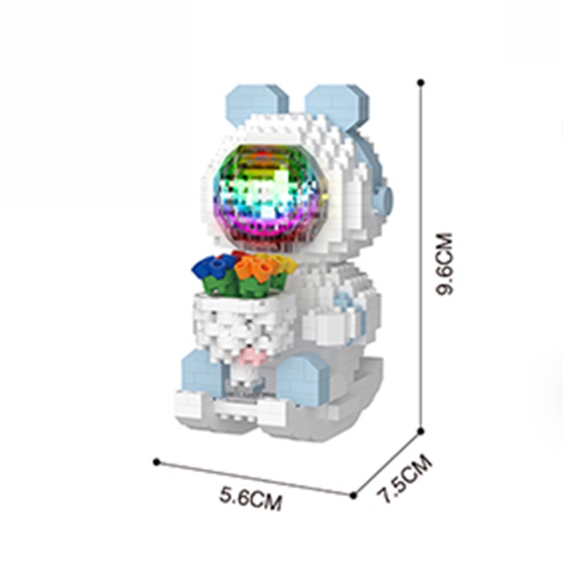 Đồ Chơi Lắp Ráp Mô Hình Phi Hành Gia Dạ Quang 6654-6657