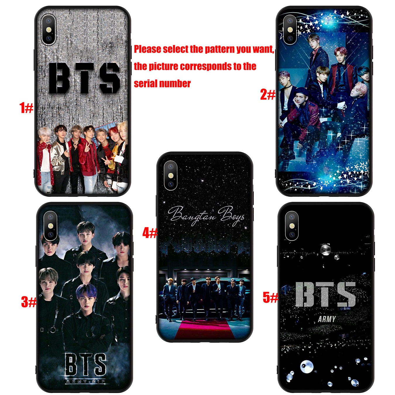 Soft Silicone iPhone 11 Pro XR X XS Max 7 8 6 6s Plus + Cover BTS Boys Kpop Phone Case