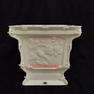 Khuôn đúc chậu cảnh vuông 35 cao 32( nhựa abs siêu bền và có lòng trong dễ dàng sử dụng)