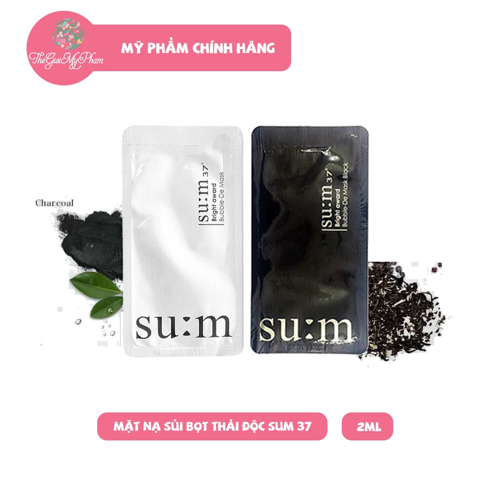 Mặt Nạ Sủi Bọt Thải Độc Sum Đen - Trắng