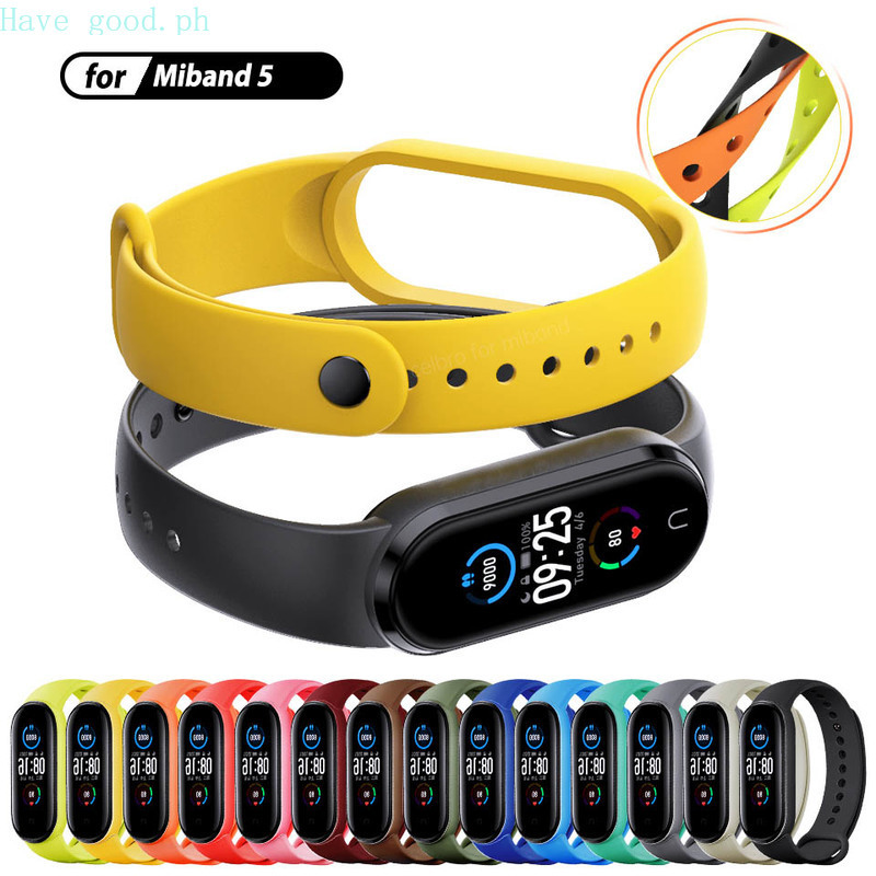 Silicone Dây Đeo Thay Thế Chất Liệu Silicon Thiết Kế Nhiều Lỗ Thời Trang Cho Xiaomi Mi Band 5 Mi Band 4 3