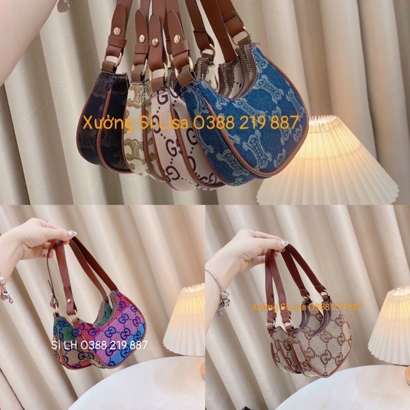 Túi Kẹp Nách Mini Vải Nhiều Hoạ Tiết Cho Bé Size 14 - MS352