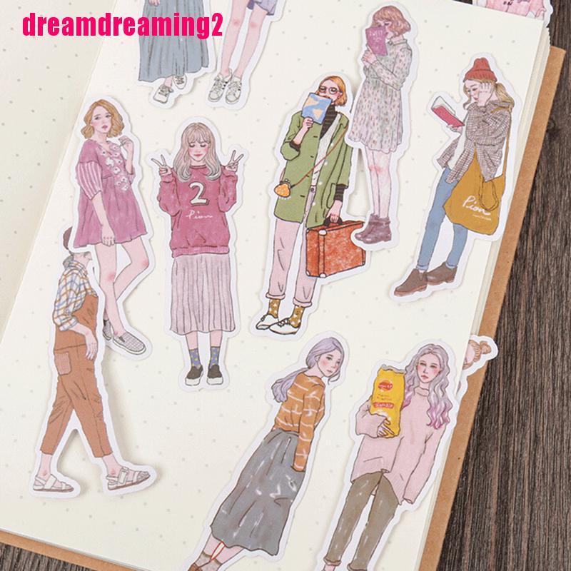 Set 100 Sticker Hoạt Hình Dán Trang Trí Sổ Lưu Niệm Đa Năng