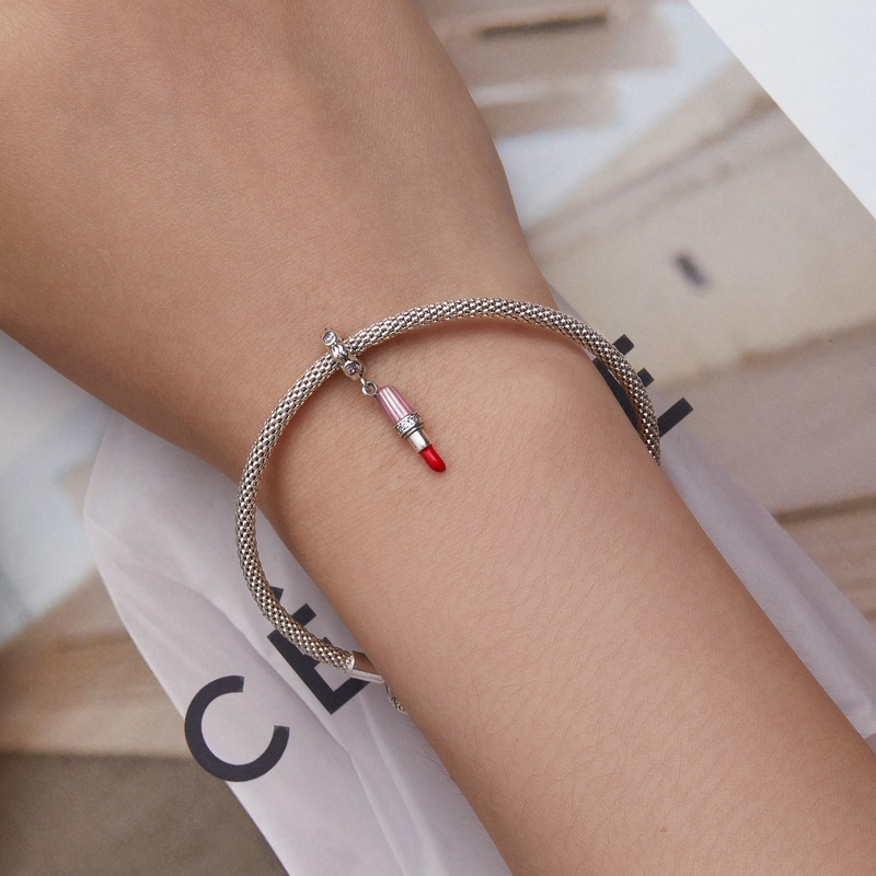 Mặt vòng cổ BAMOER bạc 925 hình son môi thời trang