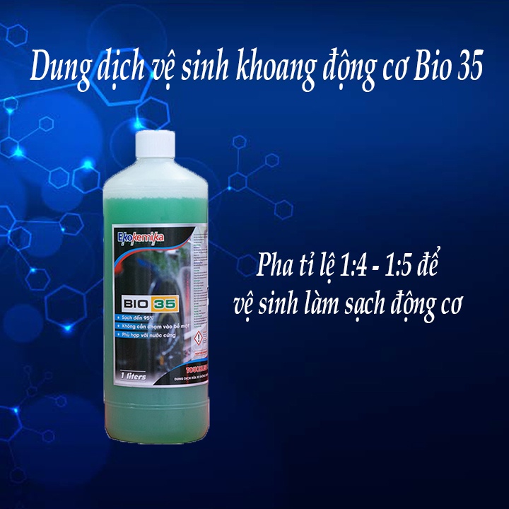 Bộ Dung dịch vệ sinh tẩy rửa khoang động cơ, khoang máy ô tô sáng bóng