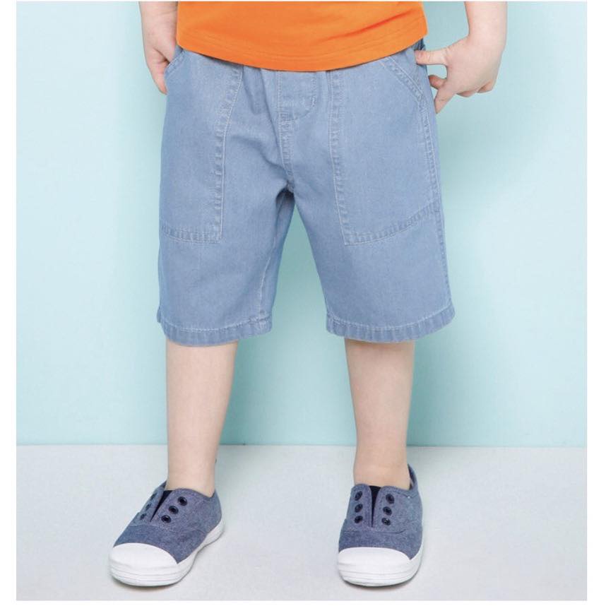 Quần short denim trơn Jelispoon Nga Fish Q9ST0