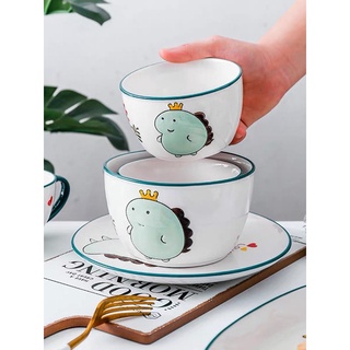 Set bát đĩa khủng long cao cấp